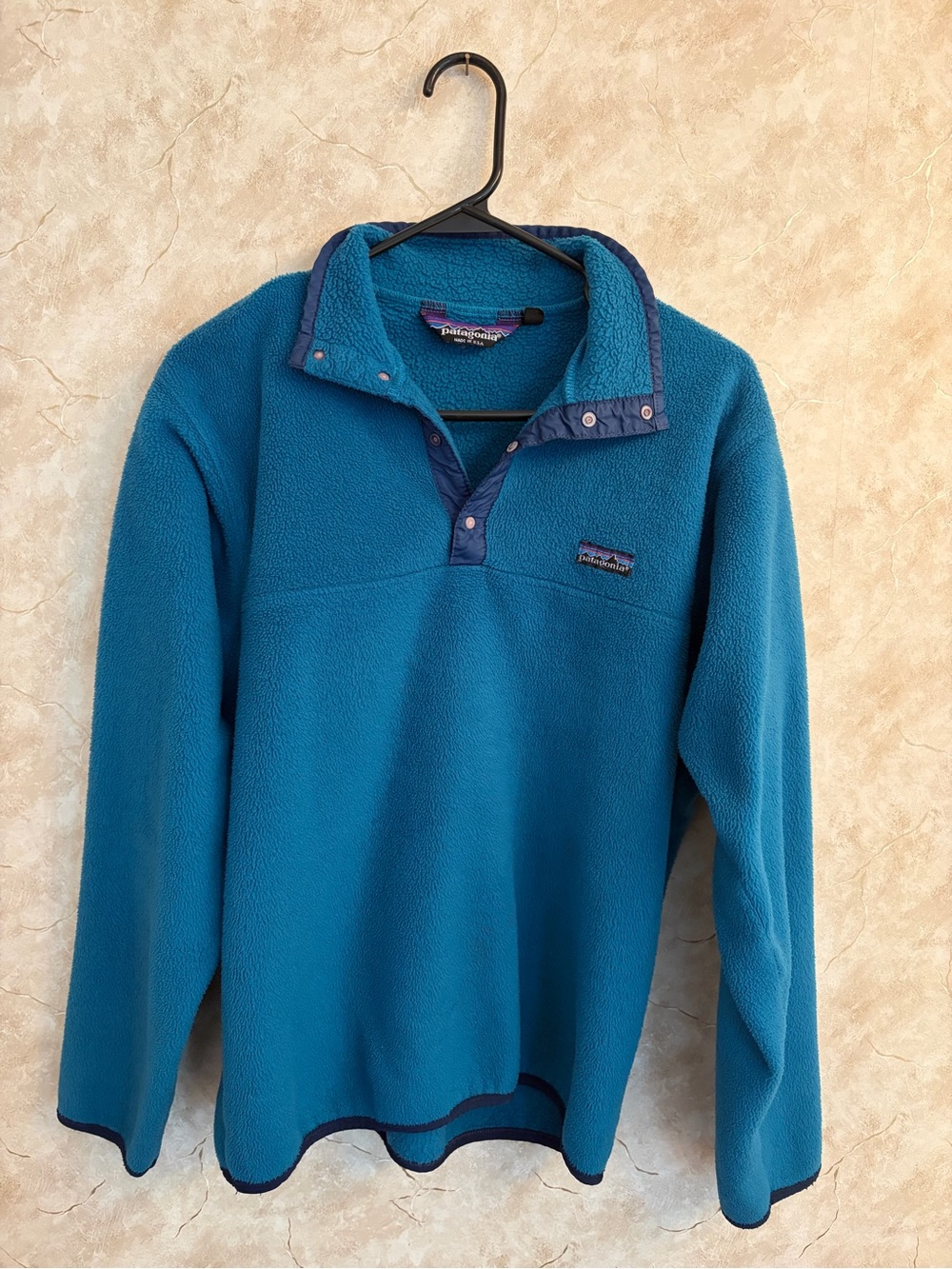 Vintage Patagonia Blue Fleece Pullover - Size Medium